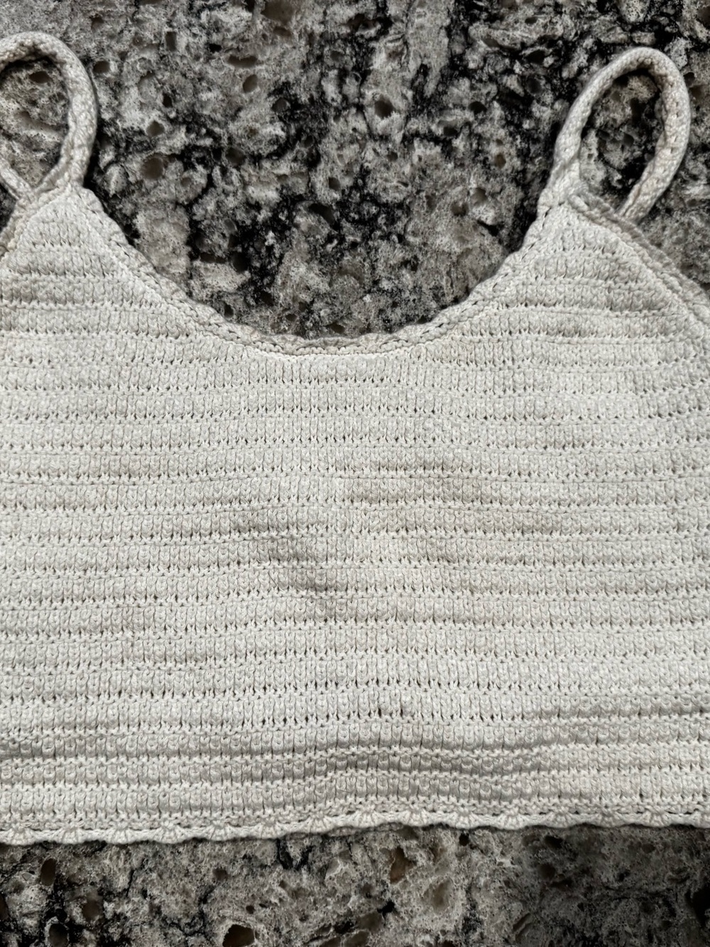 aerie Cream Crochet Cami Tank - Picture 5 of 8
